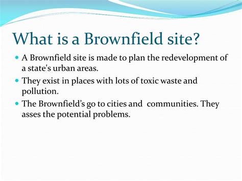 Ppt Brownfield Sites Powerpoint Presentation Free Download Id2078743