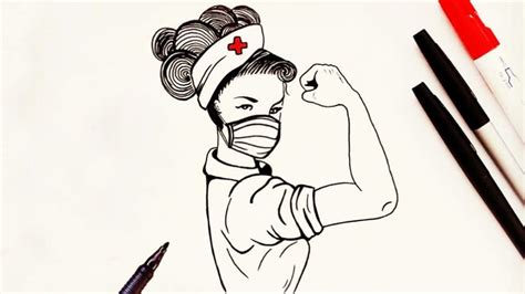 How To Draw A Nurse Drawing Nurse Youtube