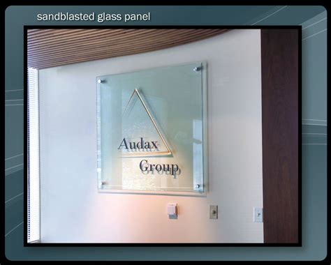 Lobby Signs Etched Glass Corporate Signs Graphics Wall Design