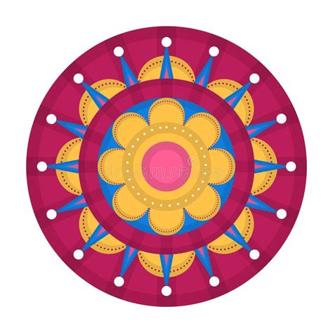 Isolated Colored Mandala Stock Vector Illustration Of Floral 158896673