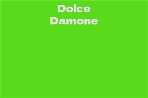 Dolce Damone Facts Bio Career Net Worth Aidwiki