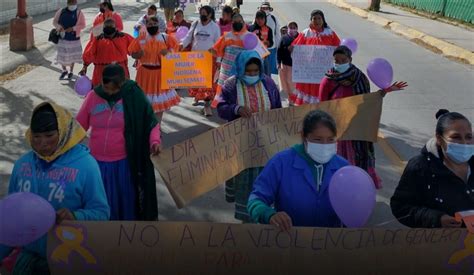 Marcha 25N en la Sierra Tarahumara exigen fin a la violencia de género