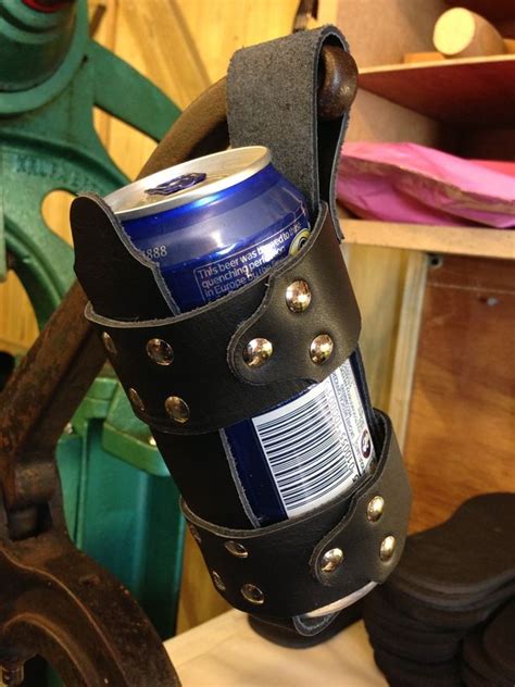 Leather Beer Can Holder Hang On Your Belt Great At A Festival £995 Skinn