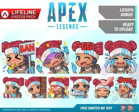 Lifeline Apex Legends Emotes Lifeline Apex Legends Chibi Etsy France