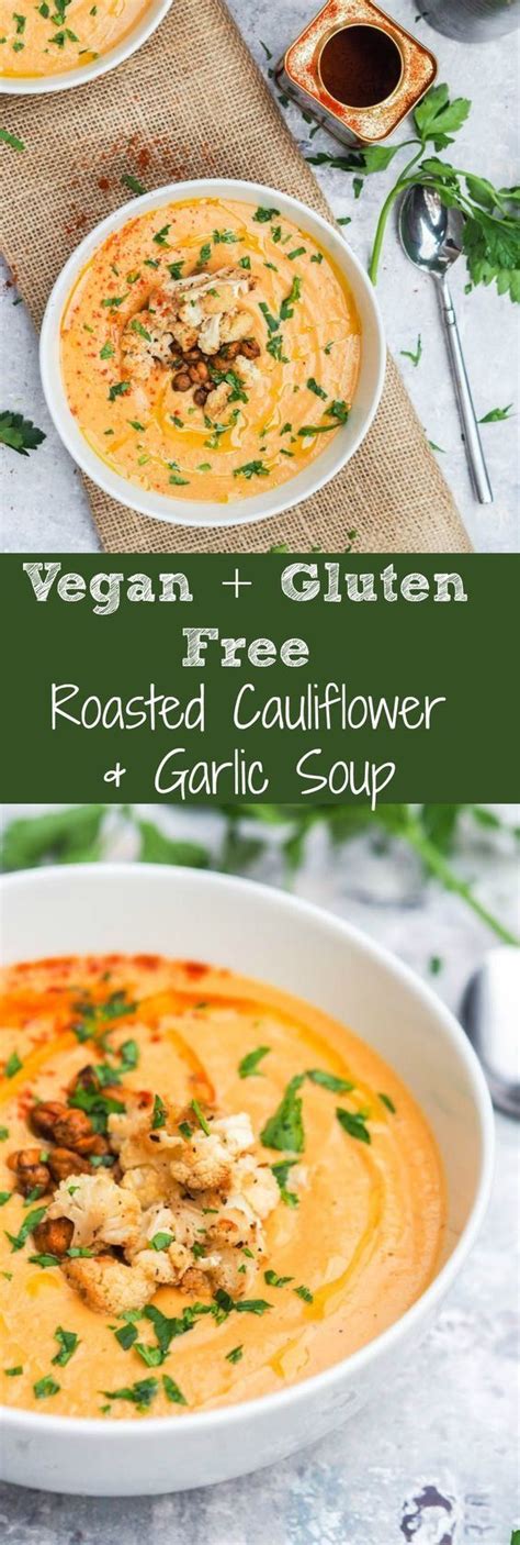Oat milk and a russet potato make the soup thick and creamy, without adding any dairy. A super creamy roasted cauliflower soup with roasted ...