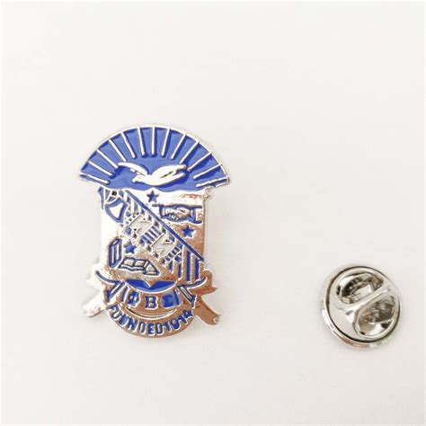 Phi Beta Sigma Divine Fraternity Shield Lapel Pin In Brooches From