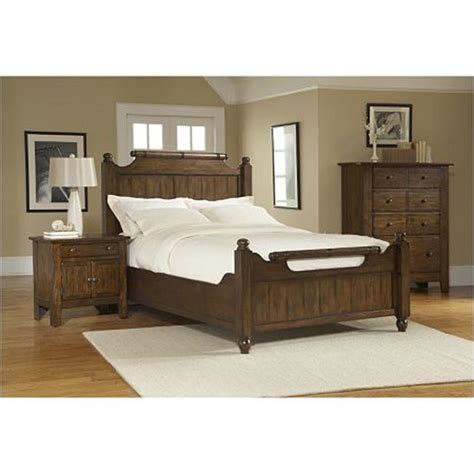 Attic Heirlooms Rustic Oak Bedroom Set Broyhill Furniture