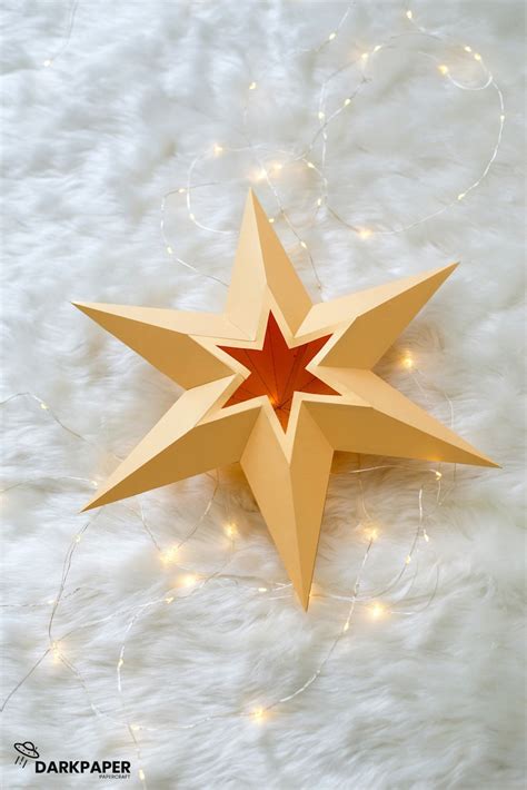 Star Template Star Papercraft Papercraft Christmas Etsy