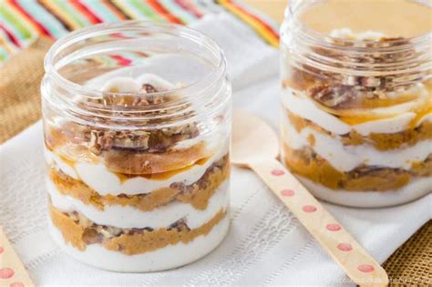 Pumpkin Pie Parfaits With Greek Yogurt Cupcakes And Kale Chips