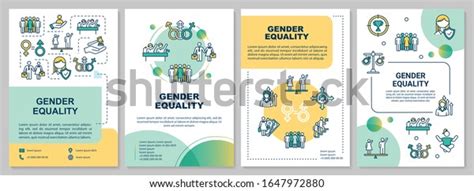 gender equality brochure template men women เวกเตอร์สต็อก ปลอดค่าลิขสิทธิ์ 1647972880