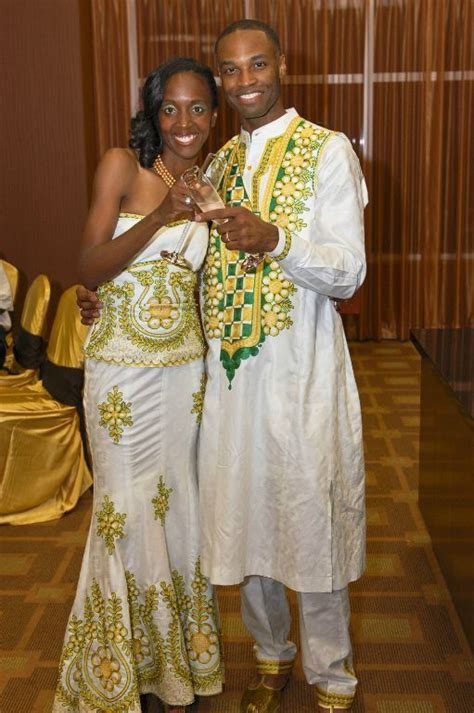 African Inspired Wedding Gown And Grooms Attire By Tekay Designs African Wear African Attire