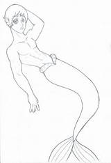 Merman Coloring Sexy Drawing Funny Books Deviantart Drawings Library Clipart sketch template