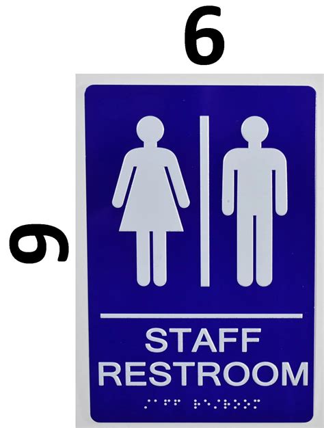 Staff Restroom Sign Ada Sign Hpd Signs The Official Store
