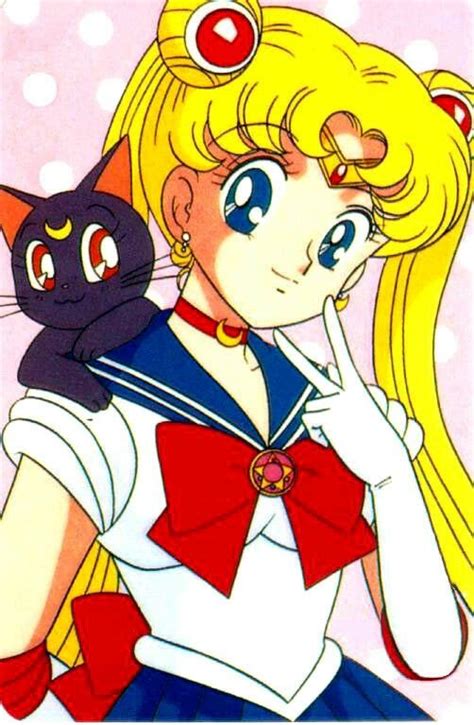 Sailor Moon And Luna Sailor Moon Usagi Sailor Moom Sailor Moon Art