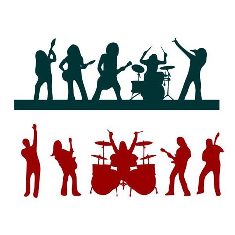 Rock Band Cuttable Design | Apex Embroidery Designs, Monogram Fonts