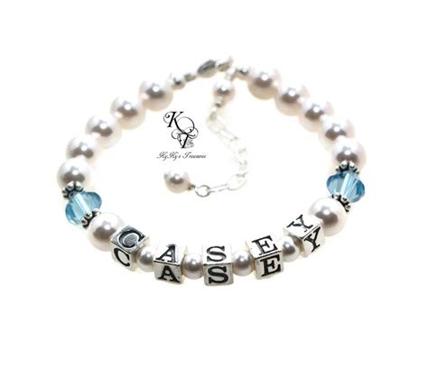Baby Bracelet Birthstone Bracelet Jewelry For Girls Etsy