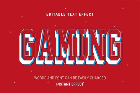 Premium Vector Gaming Text Effect