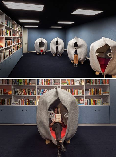 This Modern Office Has A Library And Meditation Room For Employees To