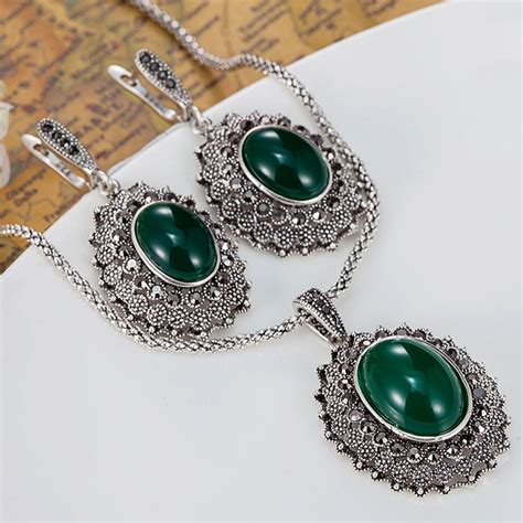 Fashion Womens Vintage Jewelry Sets Of Wedding Accessories Turkish