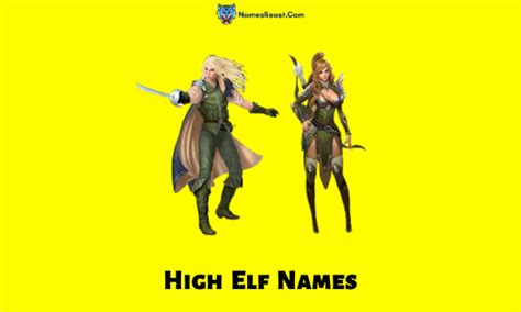 High Elf Names 488 Best Names For High Elf