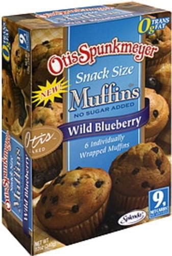 Otis Spunkmeyer No Sugar Added Wild Blueberry Snack Size Muffins