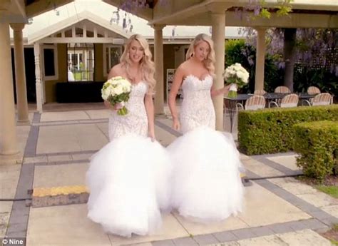 Married At First Sight Blonde Twins Tie The Knot Together Daily Mail