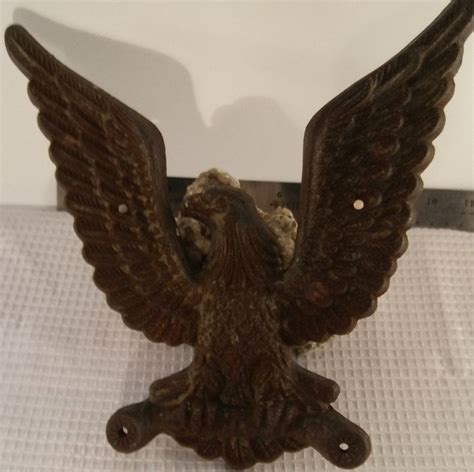Antique Cast Iron Bold American Eagle Flag Holder Right Facing Etsy