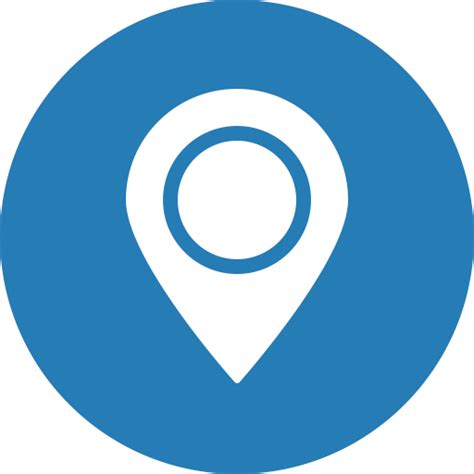 Blue Map Marker Navigation Gps Location Direction Icon