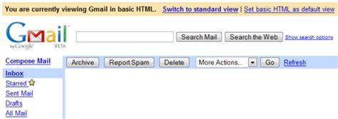 Set Basic Html As Default Gmail View