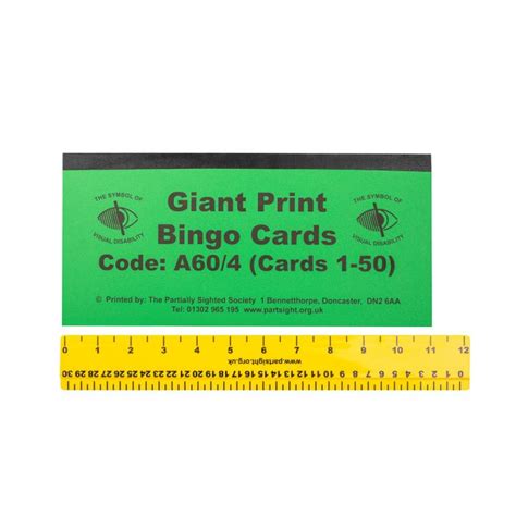 Living Made Easy Giant Bingo Cards 101 150