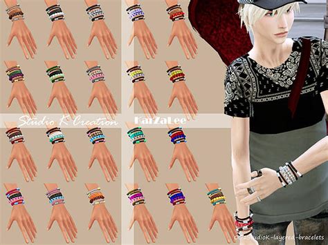 Layered Bracelets Sims 4 Jewelry