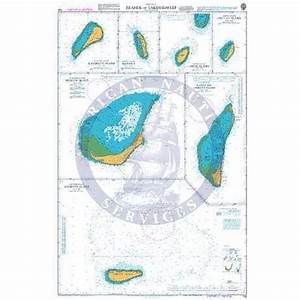 British Admiralty Nautical Chart 705 Islands In Lakshadweep Laccadiv
