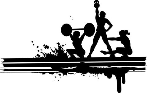 Free Image On Pixabay Silhouette Sports Barbell Aerobic Exercise