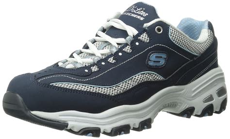 Skechers womens microburst topnotch walking shoes blue 23317 memory foam 5 mtop rated seller. Skechers Sport Women's D'Lites Memory Foam Lace-Up Sneaker ...