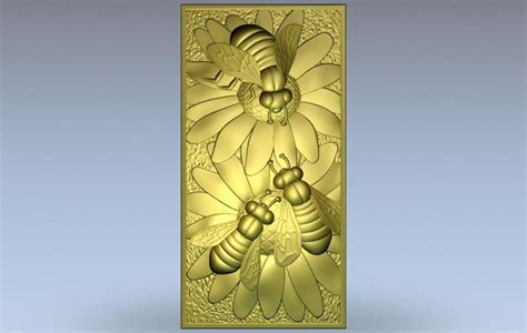 Bees 3d Stl Model For Cnc Router Instant Download