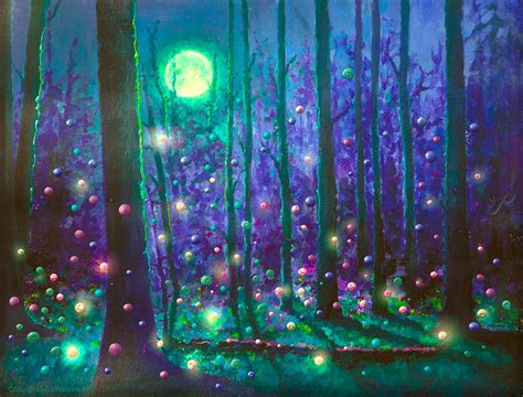Fairy Forest Magical Energy Painting - Giclee Print - Energy Artist Julia