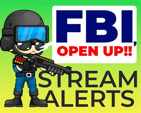 Fbi Open Up Alerts For Twitch Streams Swat Raid Meme Funny Etsy