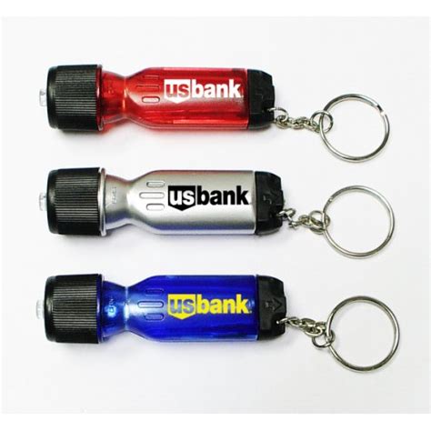 Personalized Mini Flashlight With Light And Screwdriver Tool Keychains