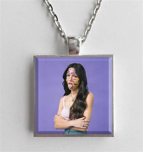 Olivia Rodrigo Sour Album Cover Art Pendant Necklace Album Cover