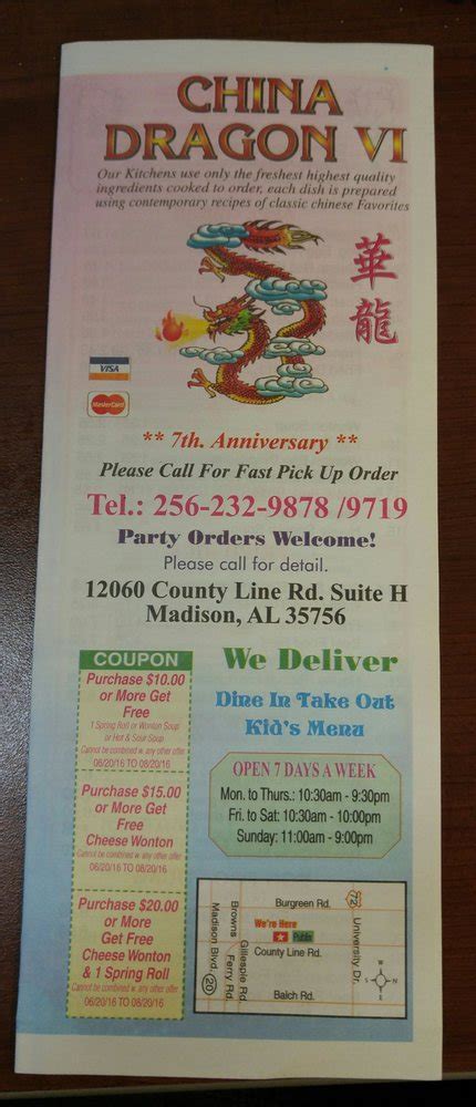 Best chinese restaurants in madison, wisconsin: China Dragon - Chinese - 12060 County Line Rd, Madison, AL ...