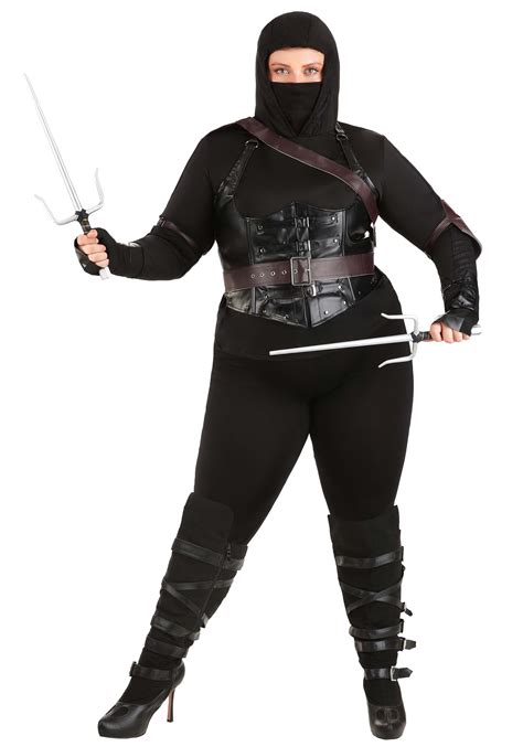 Plus Size Womens Ninja Assassin Costume