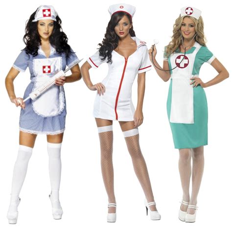 Sexy Nurse Costume Ladies Uniform Fancy Dress Doctors Er Womens Outfit