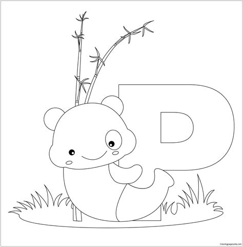 Alphabet coloring pages featuring standard block print font for each letter for toddlers, preschool, and early elementary. Animal Alphabet Letters Coloring Pages - Alphabet Coloring ...