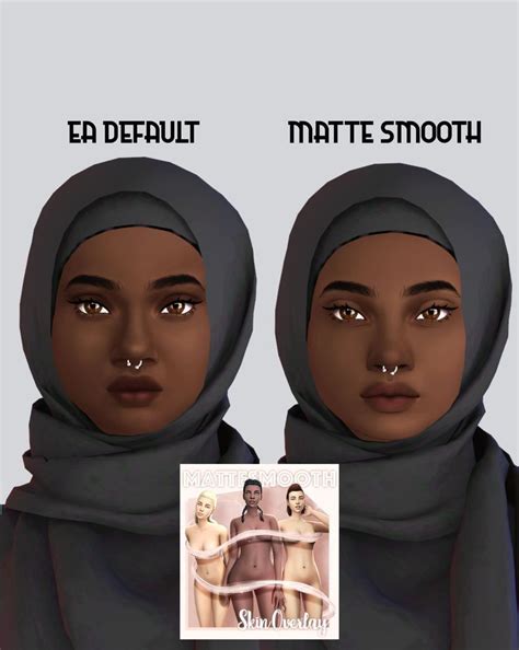 Matte Smooth Skin Overlay Emmibouquet The Sims 4 Skin Sims 4 Cc