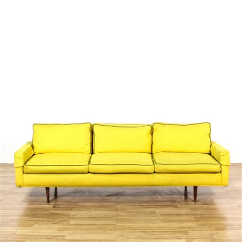30 Yellow Mid Century Sofa