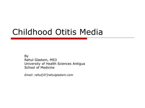 Ppt Childhood Otitis Media Powerpoint Presentation Free Download