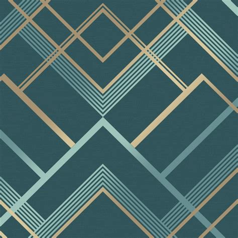 Otis Geometric Wallpaper Emerald Wallpaper From I Love Wallpaper Uk