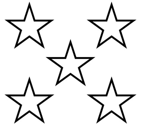 Black and white friendly number six premium clipart. File:5whiteStar.svg - Wikimedia Commons