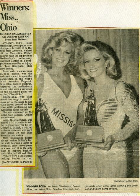 beauty and talent miss america 1986 susan akin shines in swimsuit preliminary