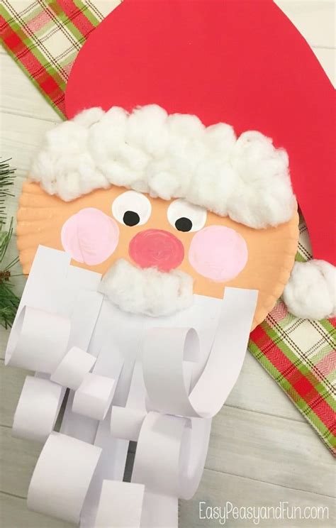 Jolly Santa Paper Plate Craft Paper Plate Crafts